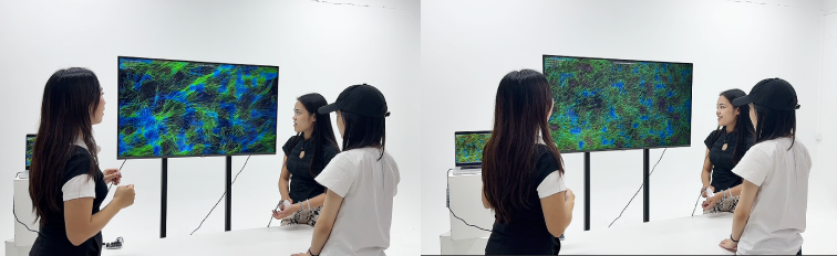 Two moments from a live SOMA CHROMA interview